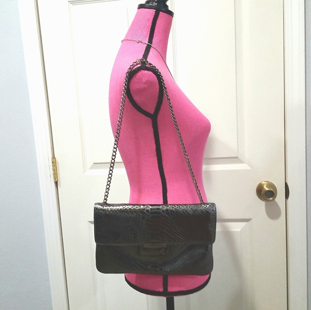 Michael Kors Metallic Python Embossed Chain Purse - image 8